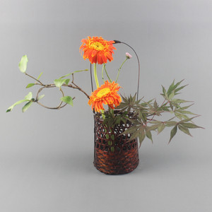 Handwoven Bamboo Flower Vase Natural Handmade Home Decoration Gift Item - Product Image 1