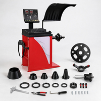 Équilibreuse de pneus professionnelle pour voitures et motos, capacité maximale de 65 kg, pour jantes de 12 à 24 pouces