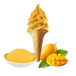 Poudre de crème glacée molle aux myrtilles en gros d'usine avec sucre, étiquette personnalisée, sac de qualité supérieure, poudre fruitée d'usine - Product Image 4