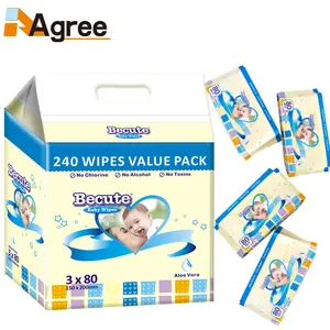 OEM Wipes Tissue Paper Soft Sanitizing Wet Toilet Wipes For Baby