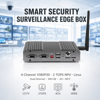 Boîtier d'ordinateur de pointe pour l'IA à bord, pour caisse automatique de supermarché sans assistance, Retail Vision RS232 RS485 GPIO RV1126 2 TOPS NPU Quad Cortex A7