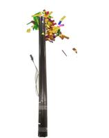 Canon à confettis électrique noir personnalisé de 80 cm, écologique, jetable, sûr pour Halloween, Noël, Diwali, Nouvel An, remise de diplômes, mariage