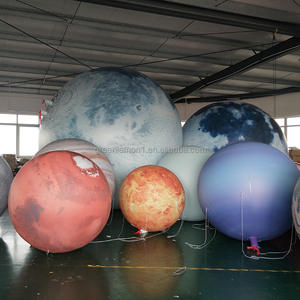 1m 2m 3m 4m 5m Planètes gonflables suspendues Système solaire Neuf boules planètes pour décoration Terre Mars Saturne Système solaire - Product Image 1