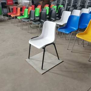 เก้าอี้และโต๊ะทานอาหารเย็นพลาสติกแบบพับเก็บได้ทันสมัยทันสมัยทันสมัยทันสมัยร้านอาหารกรอบโลหะสีขาว - Product Image 3