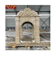 Vente chaude personnalisé granit luxe design monument grande taille famille beige marbre granit mausolée