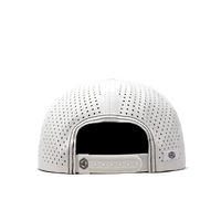 Oem Fabriek Groothandel Op Maat Pvc Patch Logo 5 Panel Mesh Baseball Cap Lasergesneden Gat Hiphop Ademende Gorras