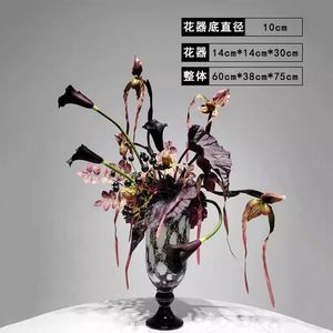 OH ARTS - Decoración Navideña de Gran Tamaño para el Año Nuevo, Tema Oscuro, Decoración Moderna para el Vestíbulo del Hotel, Tela Floral Simulada Antibacteriana Hecha a Mano - Product Image 5