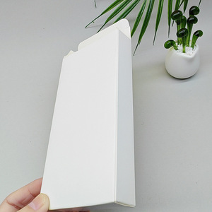Caja blanca pequeña universal de 141-150 mm, en stock, venta al por mayor, cartón blanco, caja de doble ranura, caja de papel blanco impresa, c - Product Image 1