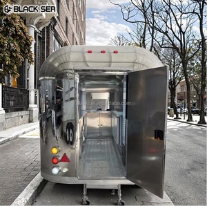 Blackser thực phẩm ăn uống xe di động thanh thực phẩm Trailer 304 thép không gỉ không khí dòng thực phẩm Trailer xe tải thực phẩm với nhà bếp đầy đủ - Product Image 2