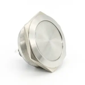 40MM DC Normal Open Mechanical Wall Push Button With Metal Stainless Steel Mushroom Waterproof Industrial Switches