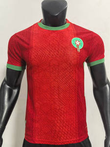 Camisetas de Fútbol Personalizadas de Poliéster para Adultos, Versión Jugador Mundial 2026, Servicio OEM, Secado Rápido, Marruecos y Egipto - Product Image 3