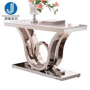 Mesa Consola de Entrada Estilo Europeo, Mesa Consola de Acero - Product Image 3