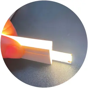 Decorazione per la casa copertura al neon diffusore corda in silicone puro 8x16mm superficie piana tubo al neon led per striscia di luce a led