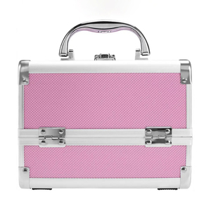 Custom Logo Cosmetic Storage <b>Box</b> with Locking System - Adjustable Aluminum <b>Makeup</b> Organizer for Nail Teeth Whitening Training - Product Image 1