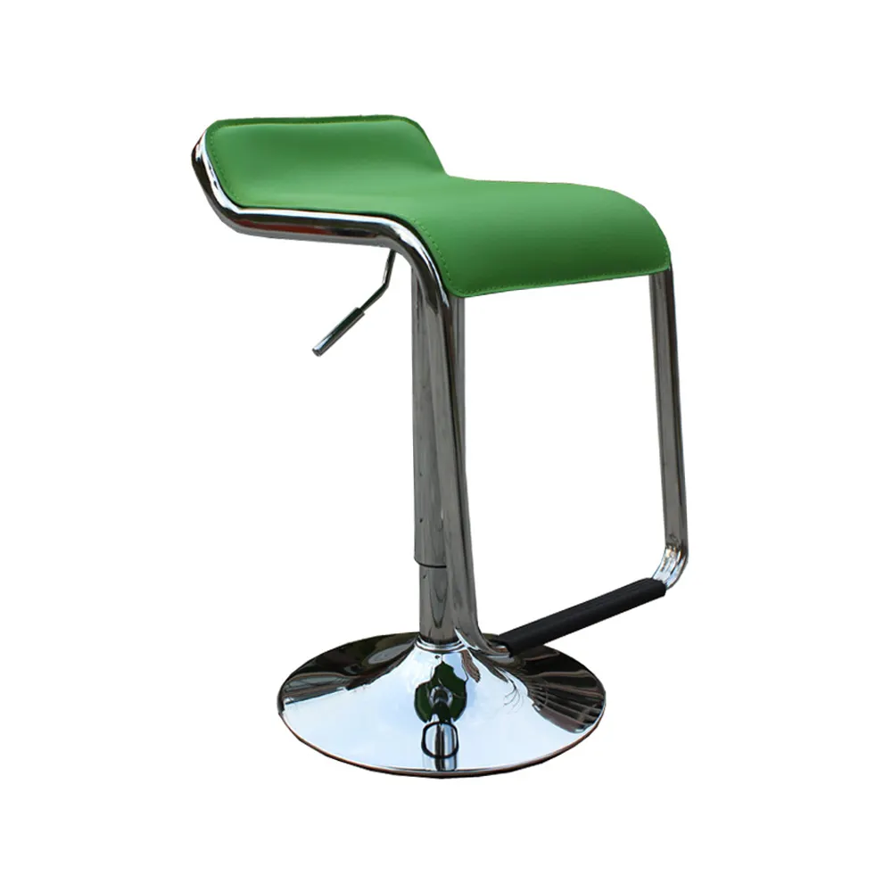 회전대 가죽 좌석 크롬 도금을 한 대 조정가능한 발판 철 의자 부엌 가죽 회전대 의자를 위한 다채로운 금속 막대기 발판