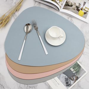 Wipeable Pu Leather Place Household Mats <b>for</b> Kitchen Dining <b>Table</b> Non-Slip Easy Clean <b>Placemat</b> - Product Image 1