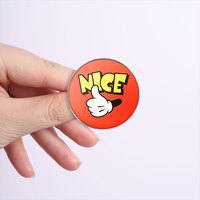 Spedizione Diretta di Badge Rotondi Personalizzati Stampati, Spille Personalizzate con Cartoni Animati, Citazioni Ispiratrici, Figure di Animali e Piante