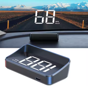 Compteur de vitesse GPS HUD X1 à LED vert avec prise USB, affichage grand format KMH, écran LCD 1280x720 - Product Image 1
