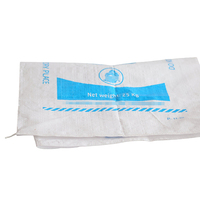 Sacs tissés en polypropylène personnalisés imprimés, sacs vides en raphia PP durables de 25 kg et 50 kg pour emballage de charbon de bois de construction Hebei