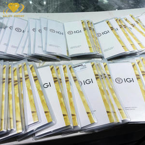 फिनेज्स 18k ठोस सोने 3ct vs1 अंडाकार कट लैब उगाई गई हीरे की सगाई की अंगूठी महिला - Product Image 5