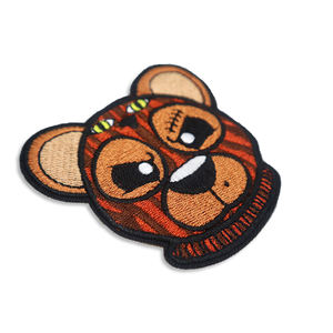 Écusson de broderie d'ours de litière de concepteur de bon prix Écussons brodés à motif animal pour vestes et manteaux - Product Image 2