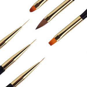Private Label Professional Acrylic Handle Crimped Acrylic Art <strong>Nail</strong> <strong>Brush</strong> <strong>Beauty</strong> <strong>Nail</strong> Art <strong>Brush</strong> - Product Image 2