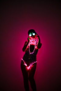 Costume de danse LED Sexy pour femmes justaucorps de <span class=keywords><strong>Robot</strong></span> lumineux pour salle de bal Performance discothèque fête événement spectacle Costume de <span class=keywords><strong>Robot</strong></span> adulte - Product Image 5