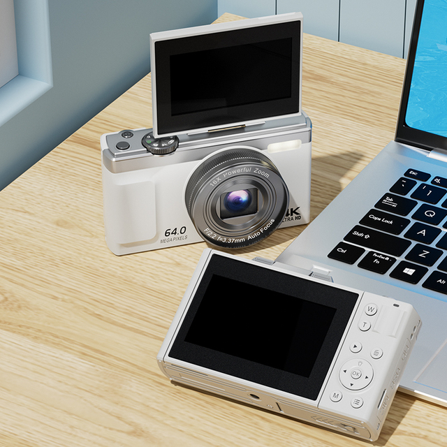 High Quality 4K Mirrorless Digital Vlogging Camera Flip Screen Rechargeable Battery for Students WIFI Connectivity
