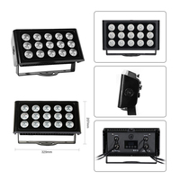 15x5W IP65 LED projecteur extérieur projecteur RGBW émettant la lumière décorative architecturale carrée de faisceau étroit pour les façades de bâtiment