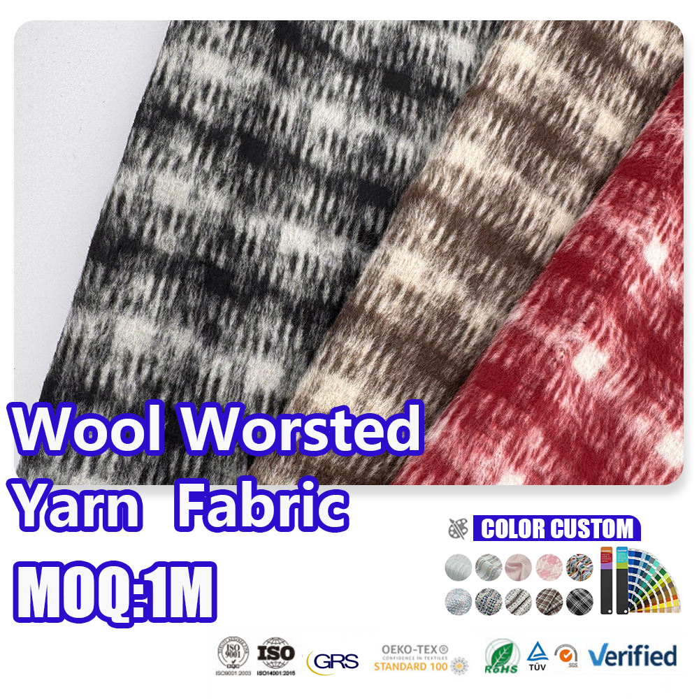 Wool Worsted Yarn Custom Soft Microfiber Buffalo Check Throw Blanket Faux Cashmere Warm Fleece Sofa Bed Car Blanket
