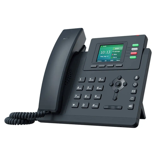 Entry Level SIP VOIP IP Phone SIP-T33G T3 Series 4 SIP Lines HD Voice & Color Display 2.4'' Screen POE/GSM 5-way Conference Call