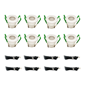 <span class=keywords><strong>Spot</strong></span> encastré <span class=keywords><strong>LED</strong></span> mini RGB 8x3W en aluminium, dimmable, étanche pour véranda ou jardin - Product Image 1