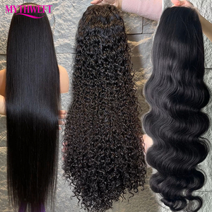Perruques <span class=keywords><strong>en</strong></span> cheveux humains vierges vietnamiens sans colle, prêtes à porter, pour femmes noires, pré-épilées, pré-coupées, couleur naturelle, fermeture <span class=keywords><strong>en</strong></span> dentelle HD 5x5 - Product Image 6