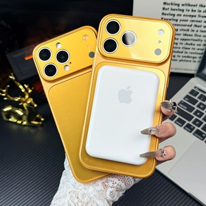 Étui de téléphone magnétique en verre au design doré de luxe pour <span class=keywords><strong>iPhone</strong></span> 17 16 15 14 13 12 Pro/Pro Max – Vente en gros d'étuis de téléphone portable en usine - Product Image 5