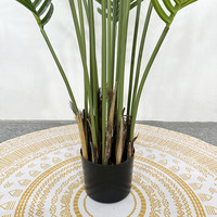 Plantes Artificielles de Madagascar Palmier Tropical Palmier Vraie Touche Feuilles Faux Palmier Plantes pour Maison Jardin Extérieur Bureau Décor