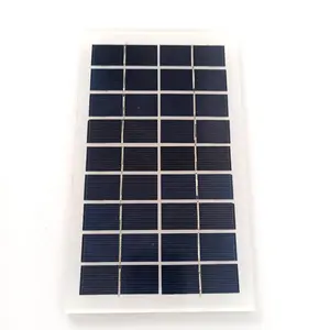 Çin fabrika poli Mini modeli termal PV Modul küçük GÜNEŞ PANELI 9v güneş pili 3w cam Polycrystalline güneş panelleri 215x125mm