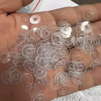 定制尺寸透明平垫圈M3 M4 M6 M8 M10 M12聚氯乙烯塑料尼龙垫圈薄透明硅橡胶垫圈