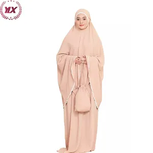 मुस्लिम कपड़े इस्लामी मुफ्त आकार प्रार्थना Abaya दुबई कफ्तान पोशाक हिजाब थोक प्रार्थना पोशाक