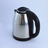 Bouilloire électrique sans fil 110V 1,8L en acier inoxydable 201 avec protection contre la surchauffe pour l'ébullition de l'eau commerciale, vente chaude