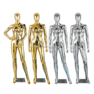 Maniquíes de Plástico para Mujer, Maniquí Femenino Blanco Brillante, Soporte de Exhibición, Maniquí Femenino de Cuerpo Completo - Product Image 1