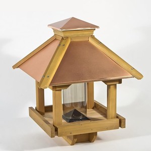 Solid Pattern Outdoor Wooden <strong>Bird</strong> <strong>Feeder</strong> for Parrots Automatic Feature for <strong>Wild</strong> <strong>Birds</strong> in Grassland - Product Image 3