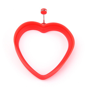Silicone hình trái tim & Vòng trứng khuôn DIY luộc trứng & bánh khuôn công cụ thép không gỉ cầm tay trứng khuôn hoàn hảo trứng công cụ - Product Image 4