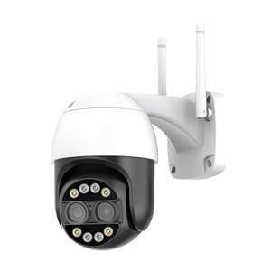 Jumelles de détection de mouvement sans fil Wifi CCTV double objectif Mini <span class=keywords><strong>Micro</strong></span> SD réseau ICSEE Zoom 8X 4MP 2K caméra double objectif PTZ Full HD - Product Image 4