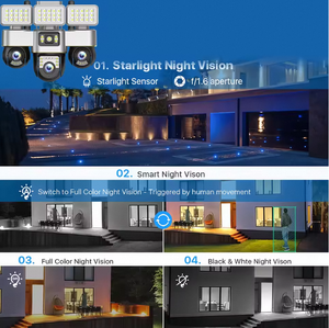 Caméra PTZ motorisée V380pro 3 15MP <span class=keywords><strong>WIFI</strong></span> Surveillance de sécurité extérieure Audio bidirectionnel Vidéo IP CCTV Sans fil Étanche Caméra intelligente - Product Image 6