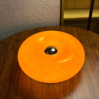 Lampe de table en verre rechargeable en forme de donut de 30 cm, applique murale LED à commande tactile pour chambre à coucher et salon