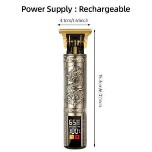 Tondeuse à barbe numérique sans fil pour hommes, machine à coiffer les cheveux, rechargeable par USB, pour barbier - Product Image 5