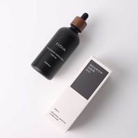 Flacon compte-gouttes en verre noir mat givré rond de 5 ml, 10 ml, 1 oz, 30 ml, 50 ml, 100 ml avec bouchon en bois de noyer et bambou