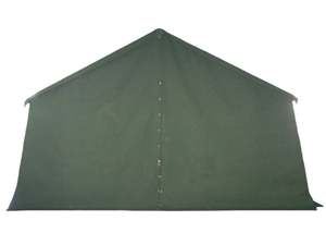 Carpa de Lona Personalizada para Acampar, Grande, Impermeable, para 10-20 Personas, Color Verde, con Postes de Acero Metálico - Product Image 3