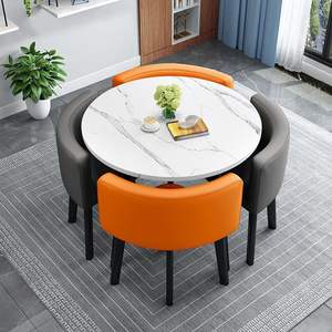 Venta Directa de Fábrica, Mesa de Comedor Compacta para Uso Doméstico, Mesa y Sillas para Negociaciones, Mesa y Sillas para Reuniones y Recepciones - Product Image 4