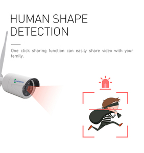 Createrway 5MP IP66 étanche Wi-Fi CCTV caméra de sécurité ensemble 4CH sans fil avec Vision nocturne NVR stockage de données pour une utilisation en extérieur - Product Image 5